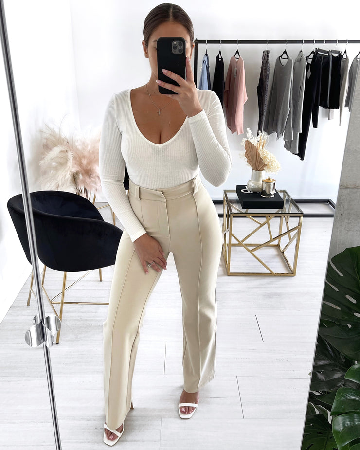 V Neck Bodysuit - Milan The Label