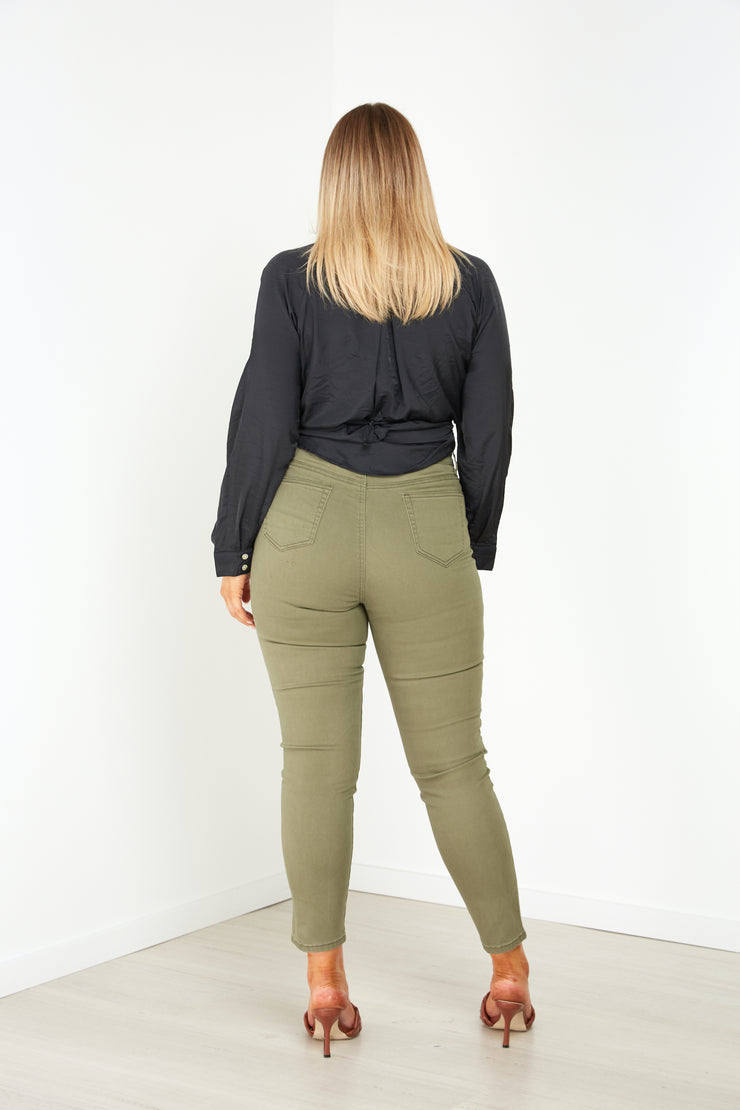 Athens Jeans - Khaki - Milan The Label