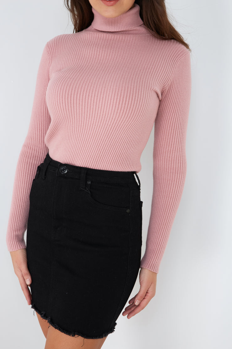 Alexandria Turtle Neck Top - Milan The Label