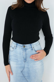 Alexandria Turtle Neck Top - Milan The Label
