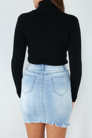 Alexandria Turtle Neck Top - Milan The Label