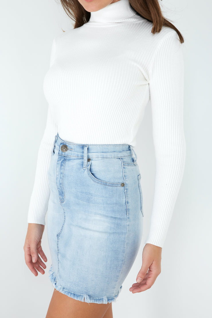 Alexandria Turtle Neck Top - Milan The Label