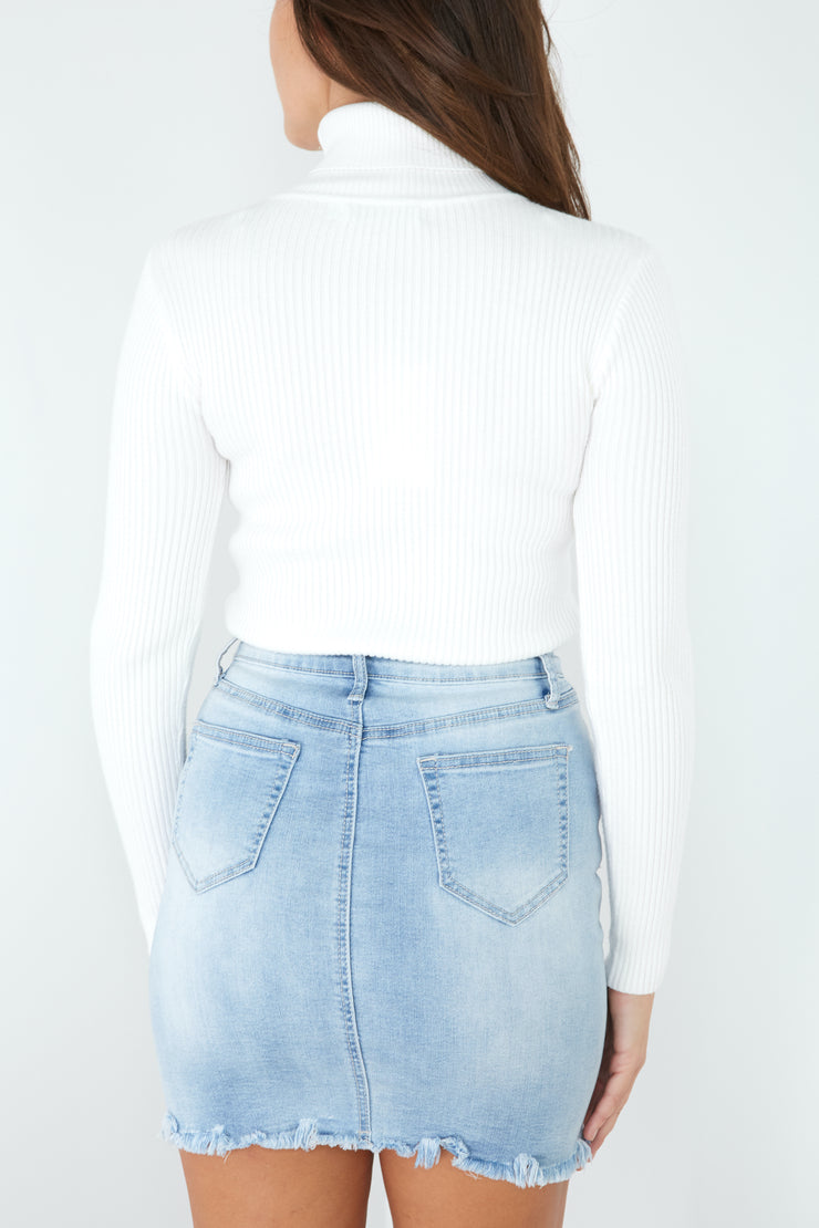 Alexandria Turtle Neck Top - Milan The Label