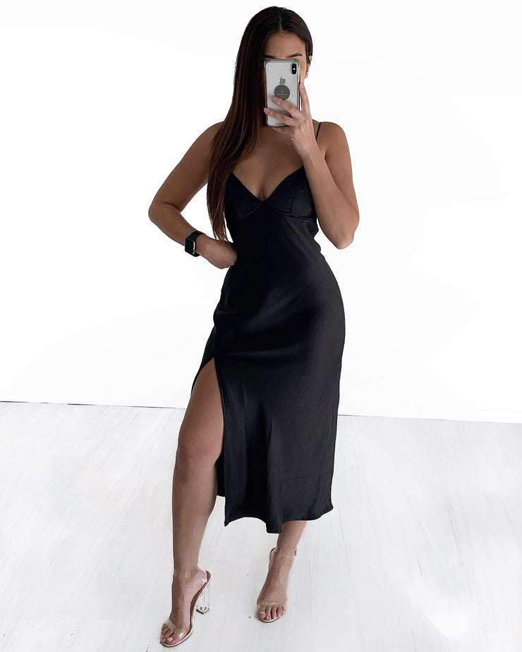 Nat Dress - Black | Australia Women's Online Fashion Clothing | Milan The Label